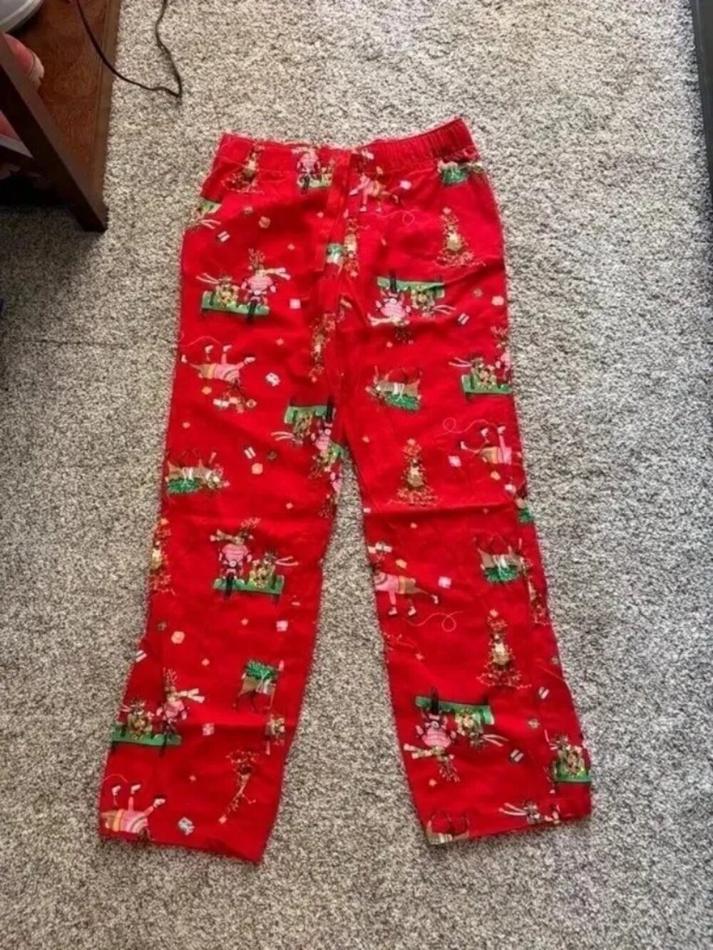 Old Navy Christmas Reindeer Pajama Pants Red Size Small